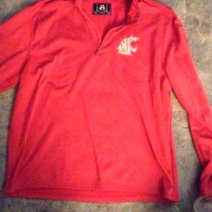 J-America long sleeve WSU thick polo Adult XXL